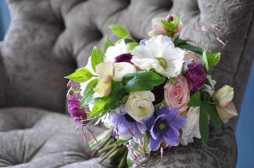 anemone and ranunculus bouquet