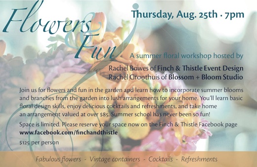 Seattle floral design workshop