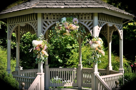 Finch & Thistle wedding arch flowers