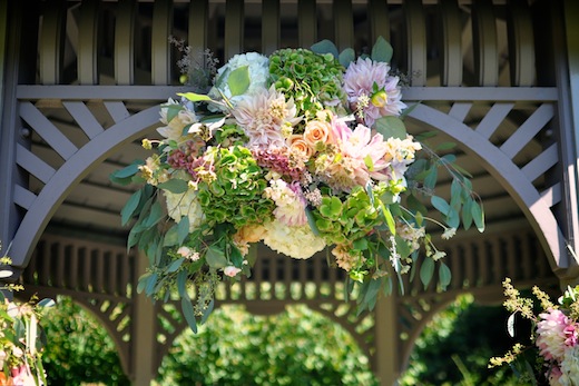 Finch & Thistle wedding arch topper