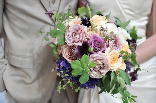 vintage bridal bouquet SODO Park seattle