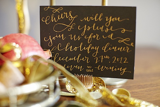 finch.thistle.pink.gold.glam.holiday.tabletop.la happy calligraphy seattle